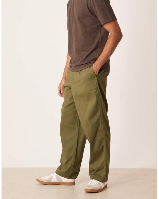 ASOS Green Loose Chinos for men