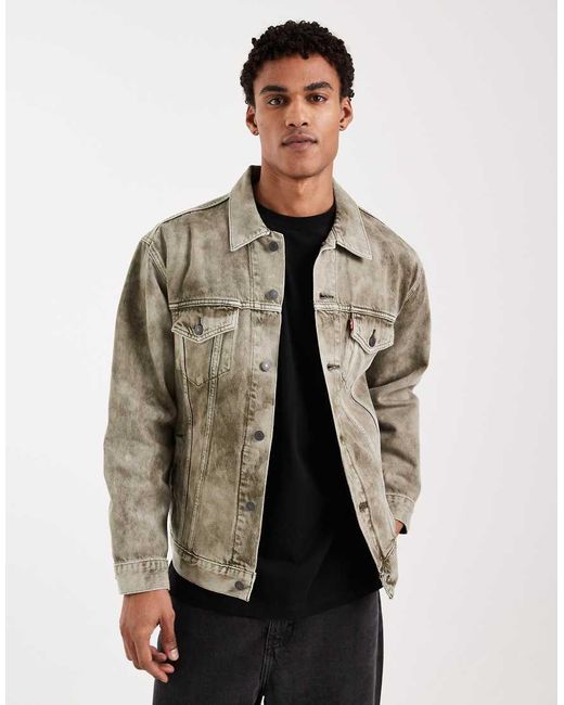 Levi's Natural Relaxed Fit Denim Trucker Jacket for men