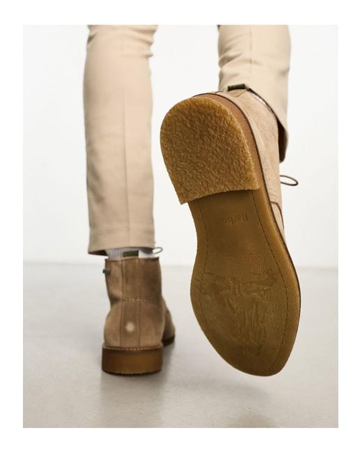 Mens tan suede shop desert boots