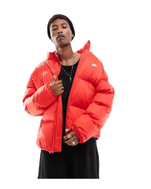Nike Red Club Puffer Coat for men
