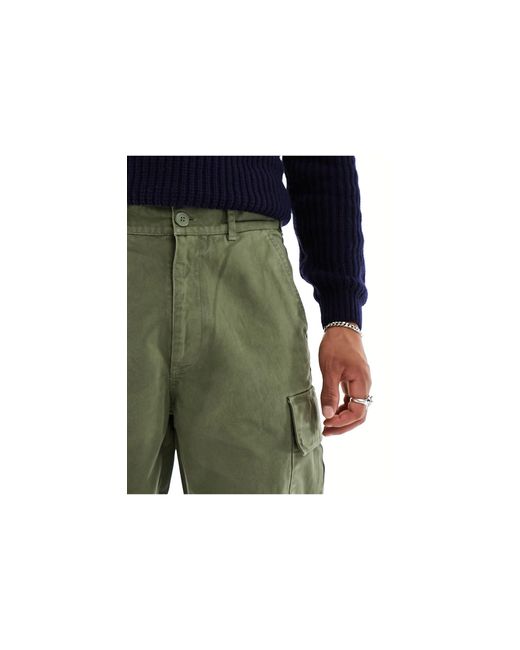 Pantalones cargo caquis robhill Barbour de hombre de color Green