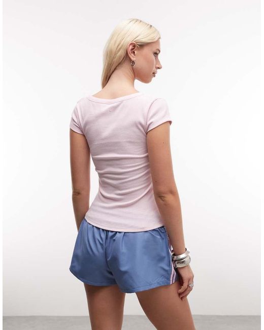 Collusion Pink Scoop Neck Tshirt