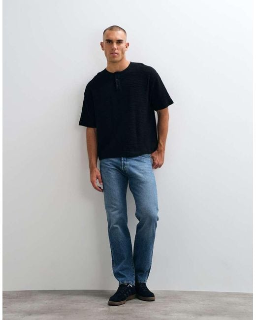 ASOS Blue Oversized Boxy T-shirt for men