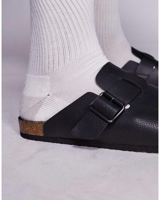 ASOS Black Mule Clog Sandals for men