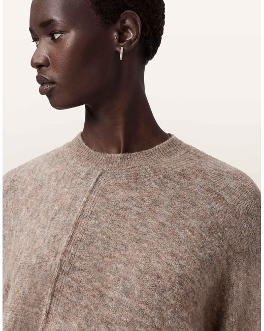 Lock - pull ras AllSaints en coloris Natural
