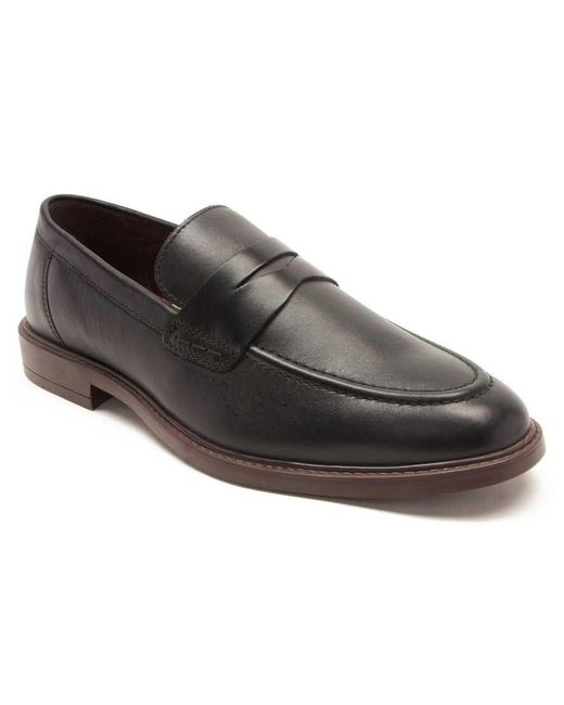 Thomas Crick Brown Lucas Loafer Formal Leather Slip-On Shoes for men