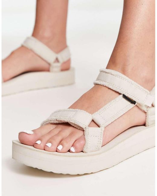 Teva White Universal Midform Chunky Sandals