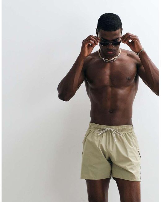 Boss Natural Iconic Swim Shorts for men