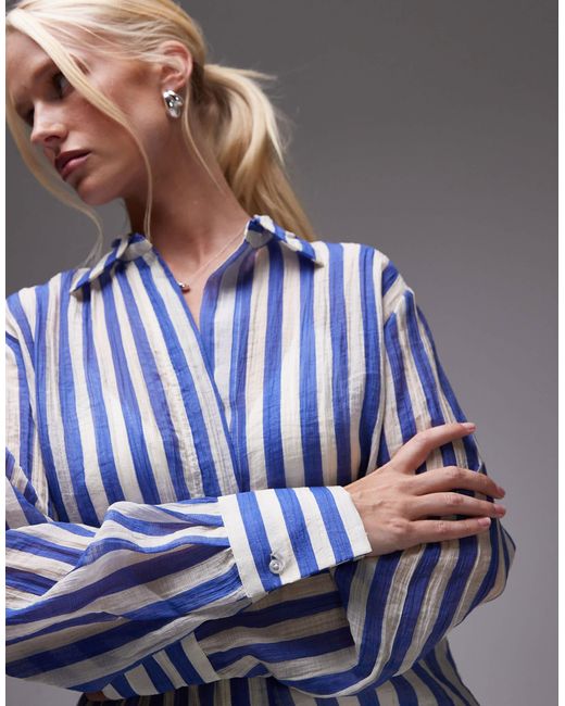 Mango Blue Lightweight Shirt