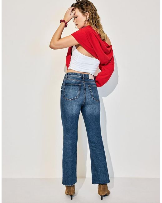 Stradivarius D78 Cropped Flared Jeans