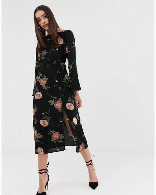 fashion union low back midi dress