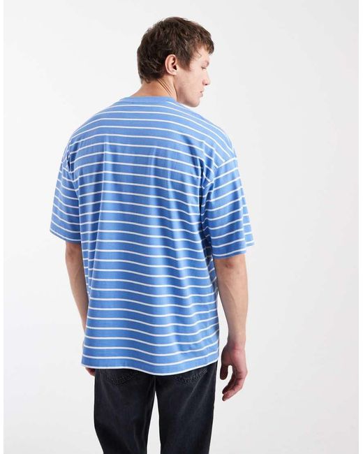 ASOS Blue Oversized T-Shirt for men