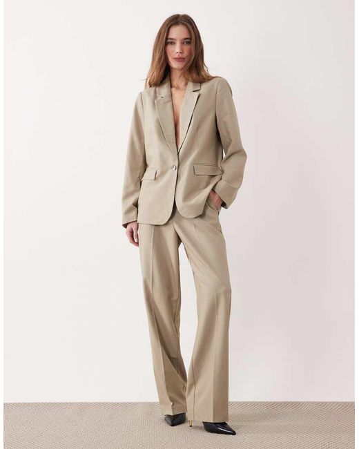 Vila Natural Tailored Blazer Co-ord