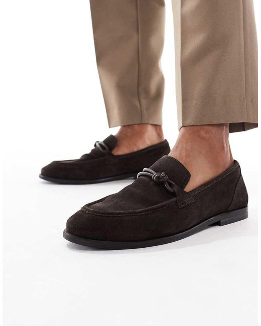 ASOS Brown Slim Loafers for men