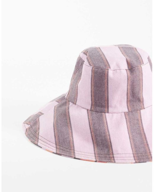 ASOS Pink Reversible Canvas Hat