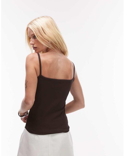 & Other Stories Hemdje Van Gladde Jersey Met Bandjes in het White