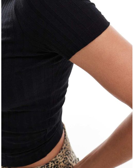 ASOS Black Fuller Bust Slim Fit T-Shirt