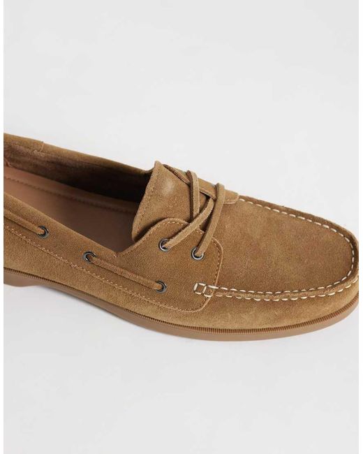 Mango White Boat Shoes for men