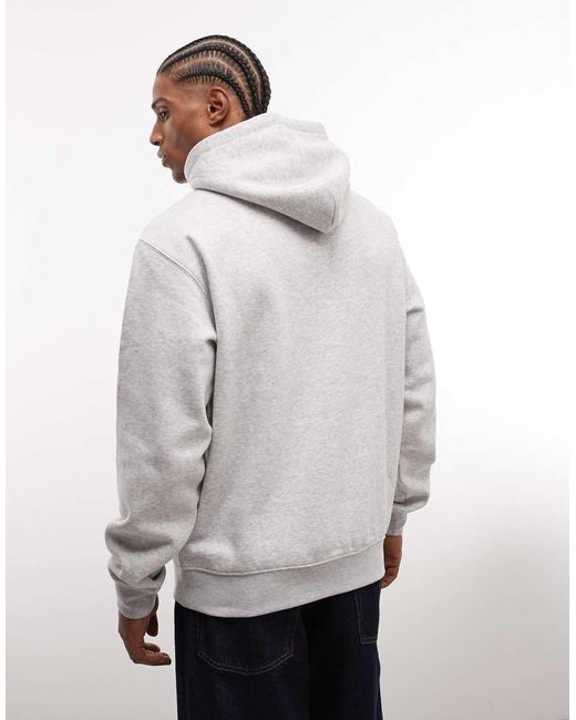 Weekday Gray Classic Fit Hoodie for men
