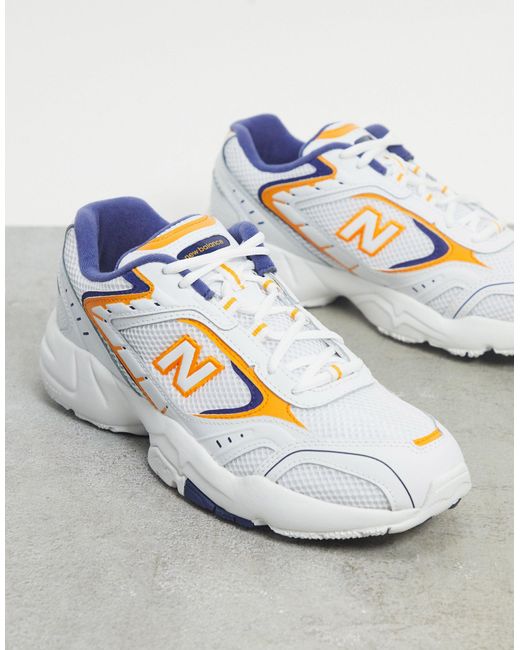 New Balance 452 Traienrs Yellow And White for Men | Lyst