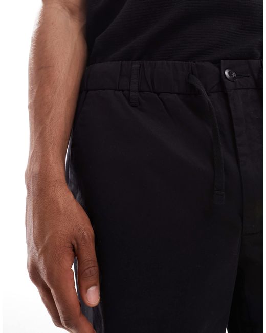 Jack & Jones – locker geschnittene chino-shorts in Black für Herren