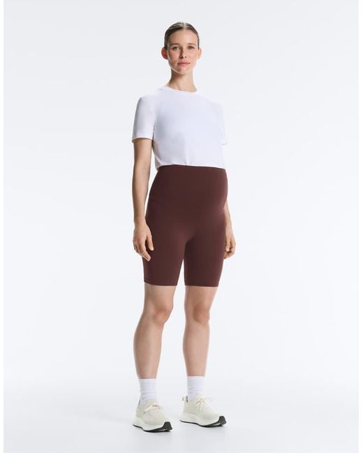 Oysho Red Maternity Comfortlux 20cm leggings