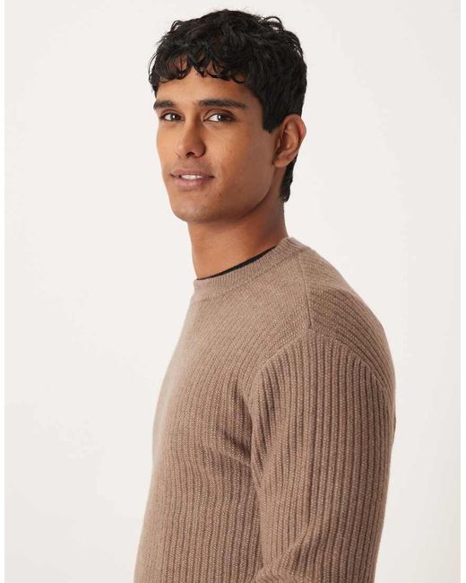 Jersey Marrón De Corte Clásico Holgado De Canalé De Mango de hombre de color Natural
