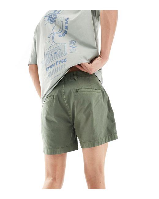 Abercrombie & Fitch – chino-shorts in Gray für Herren