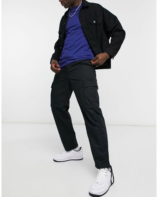 Kristoffer - pantalon cargo Weekday pour homme en coloris Black