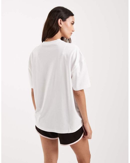 Dickies White Boyfriend Central Logo T-shirt