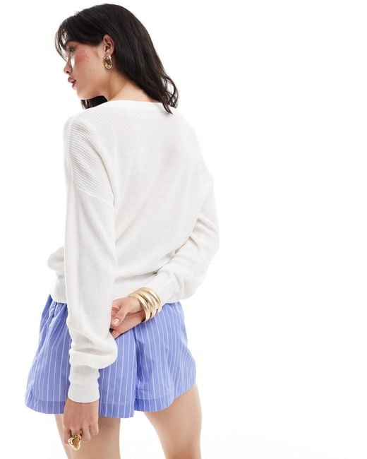 Vero Moda Blue Lightweight Cardigan