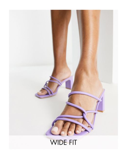 wide fit strappy mules