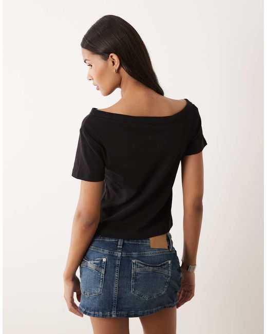 Cotton On Blue Arlie Asymmetric Short Sleeve