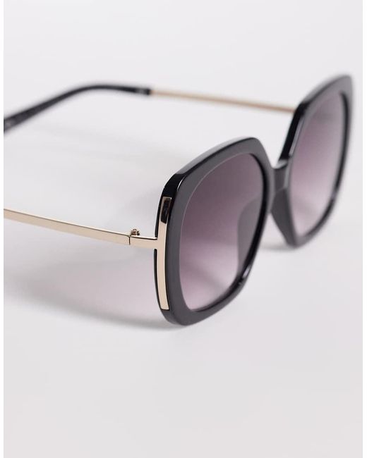 ALDO Black Mickaela Oversized Oval Sunglasses
