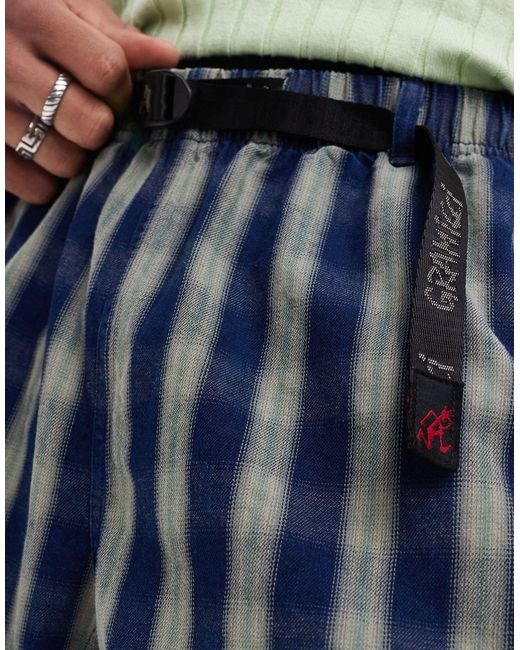 Heritage - pantaloncini con stampa a quadri di Gramicci in Blue da Uomo