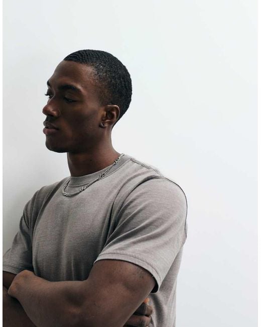 Hollister White Crew Neck Short Sleeve T-shirt for men