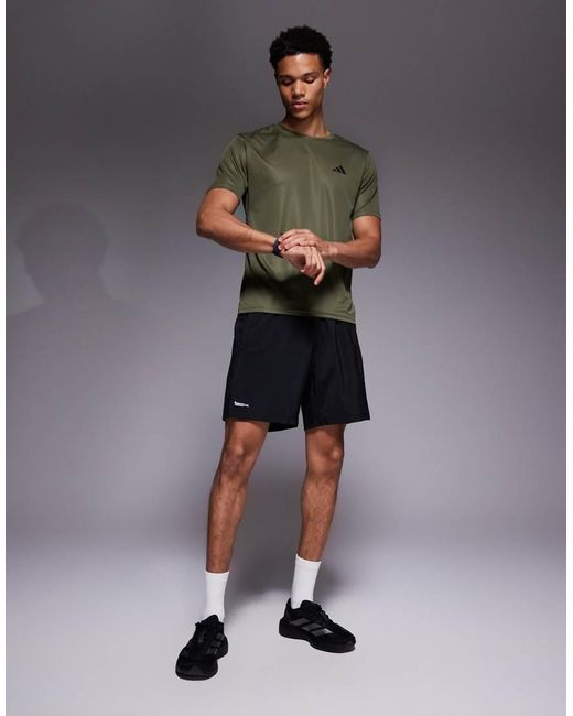 Adidas Originals Green Adidas Training Essentials T-Shirt for men