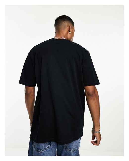 French Connection Black Oversized T-shirt for men