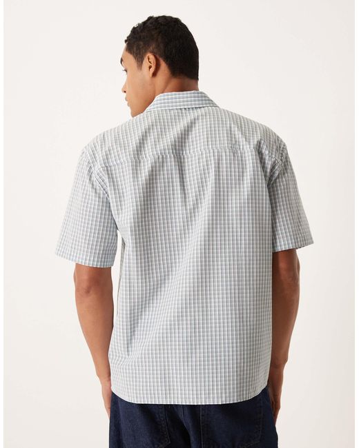 ASOS – kariertes relaxed-fit-hemd in Gray für Herren