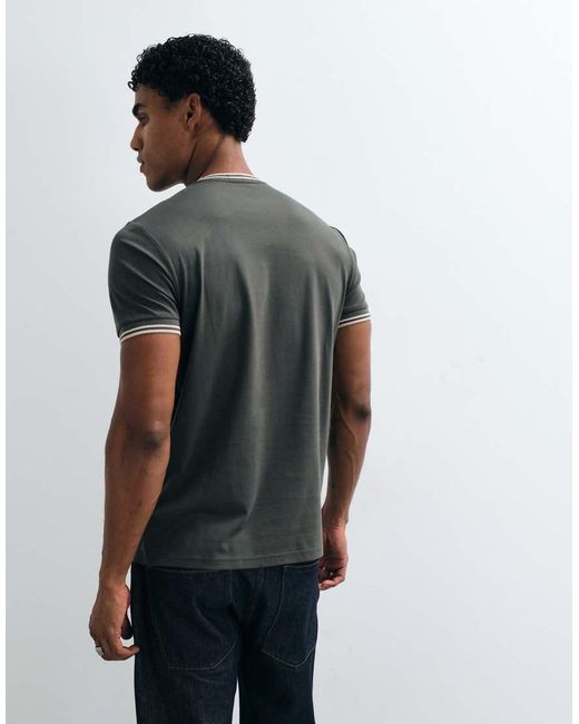 Fred Perry Green Twin Tipped T-Shirt for men