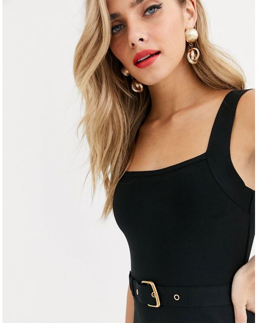 lipsy leopard print self belt dress