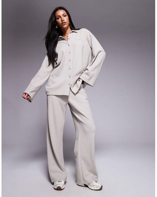 Kaiia Gray – exklusives, geripptes oberteil mit hohem baumwollanteil