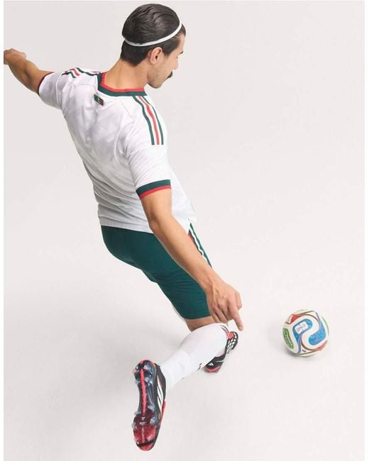 Adidas Originals Gray Mexico 26 Away Authentic Jersey for men