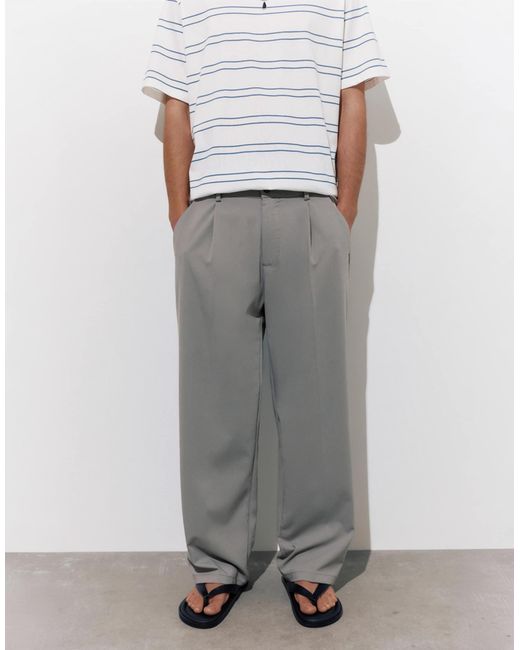 Pull&Bear – elegante hose in White für Herren