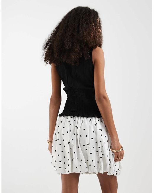 ASOS White Bubble Mini Skirt