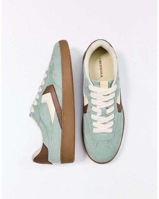 Bershka White Retro Trainers