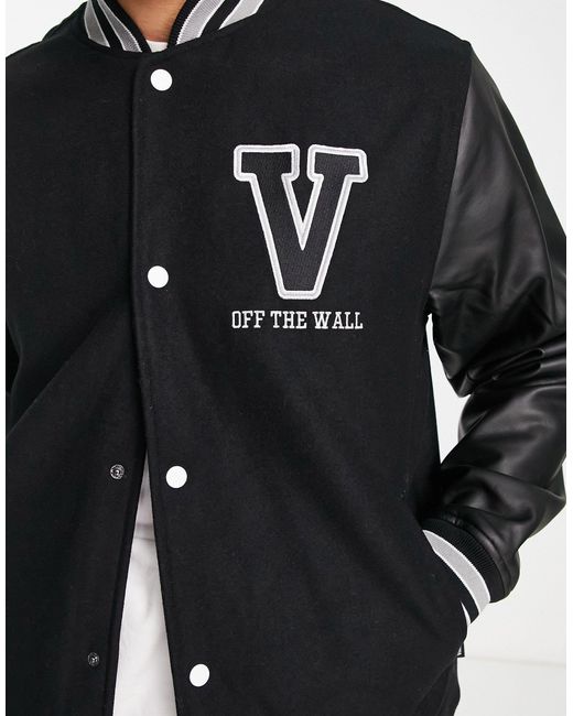 Vans – league – college-jacke in Black für Herren