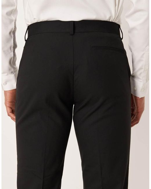 ASOS Black Slim Suit Trouser for men