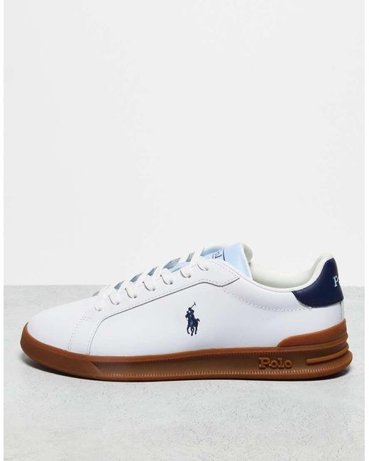 Polo Ralph Lauren White Heritage Court Unisex Sneakers