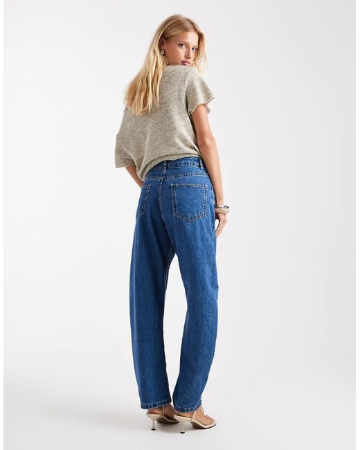 Vaqueros De Corte Barrel Slim De ASOS de color Blue